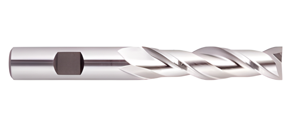 Two Flute High Helix Long/Extra Long Single End Center Cutting HSS End Mills