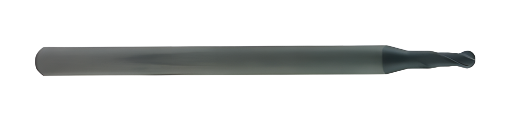 2 Flute Single End Ball Center Cutting for Rib Processing TC Carbide End Mill w/ AlTiN