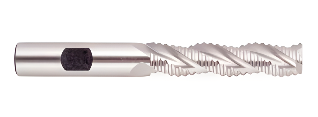 Center Cutting Three Flute High Helix for Aluminum Roughing Cobalt End Mills