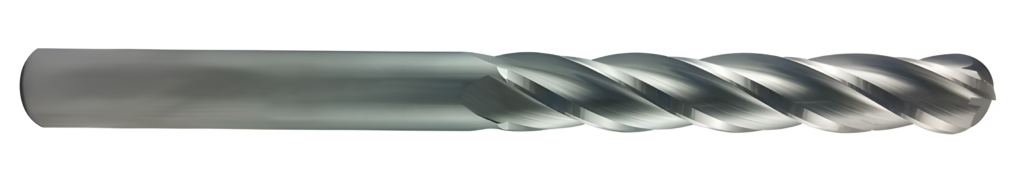 4 Flute Single End Ball Center Cutting Carbide End Mill